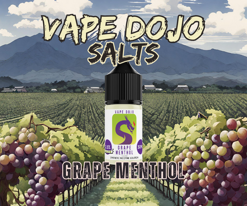 Vape Dojo Salts - Grape Menthol Flavored Synthetic Solution