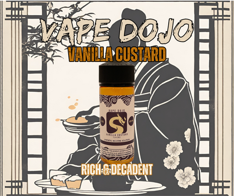 Vape Dojo - Vanilla Custard Flavored Synthetic Nicotine Solution