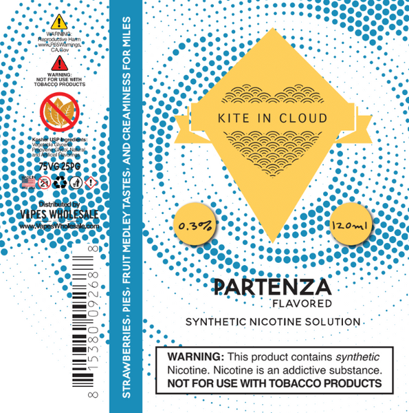 Kite in Cloud - Partenza Flavored Synthetic Nicotine Solution